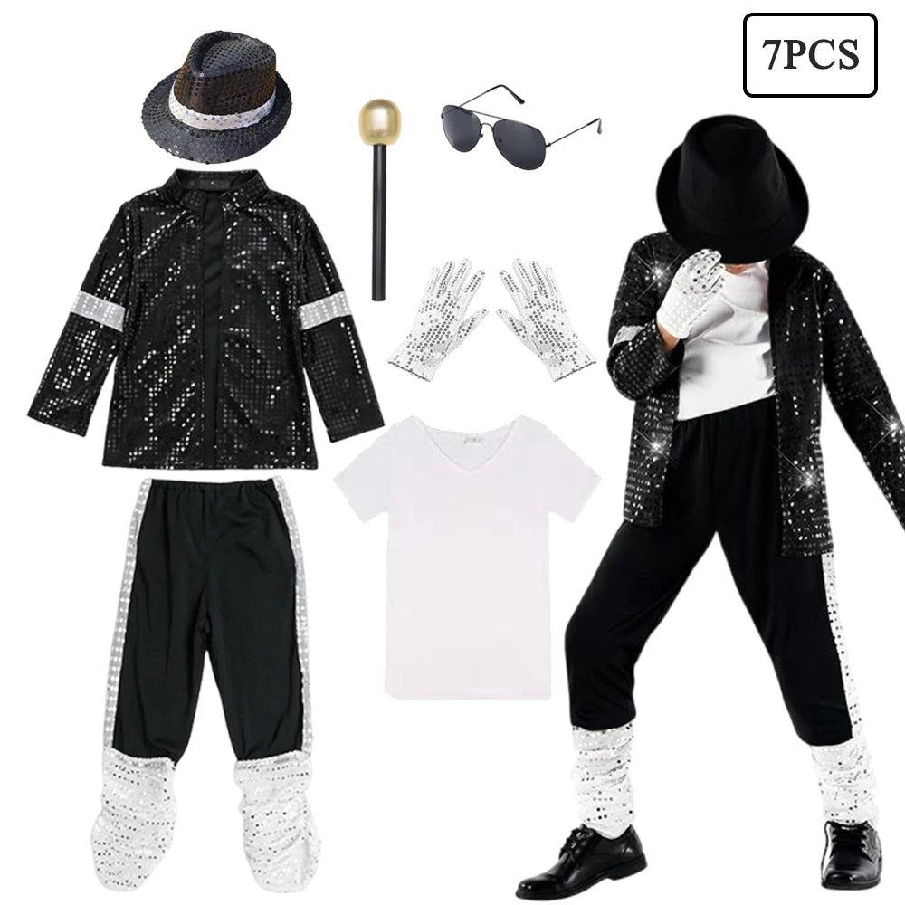 Boys Pop Star Dance Costume for Halloween & Performances