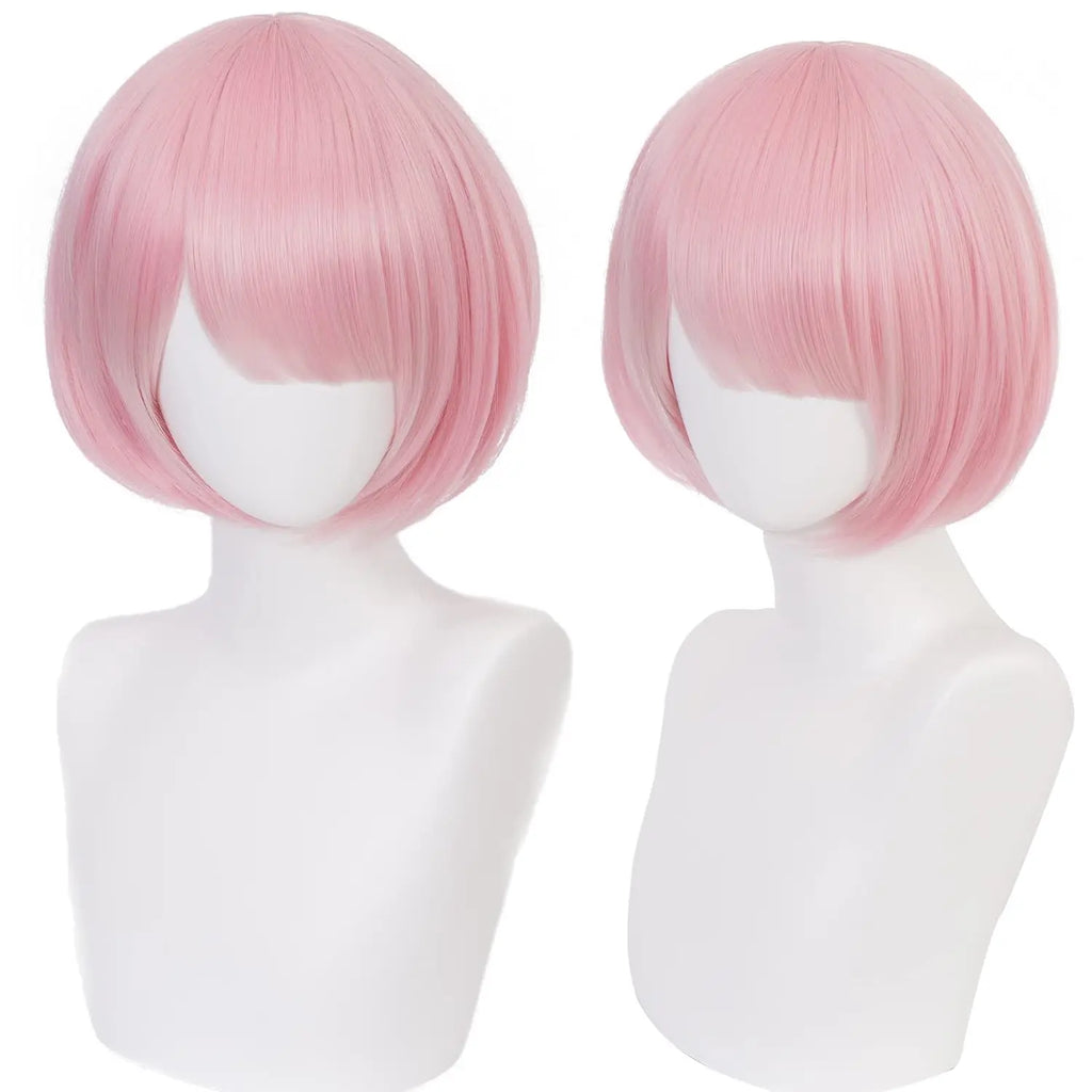 Long Orange Brown Cosplay Wig with Bangs for Adults