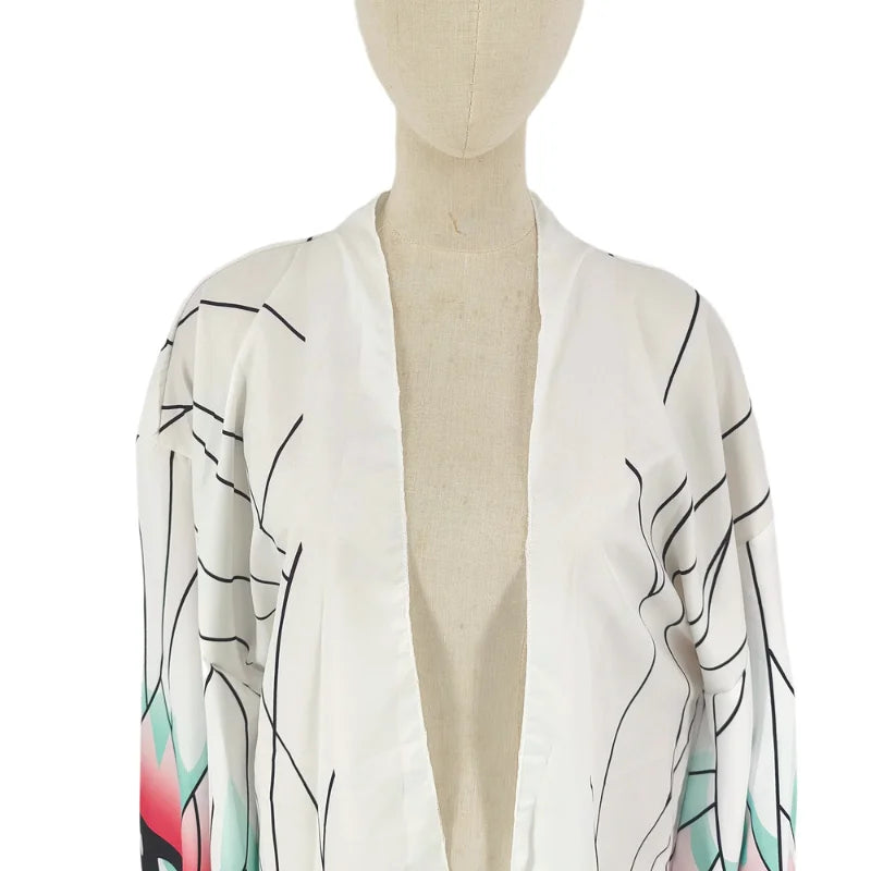 Women's Butterfly-Inspired Kimono Cosplay Cardigan Robe