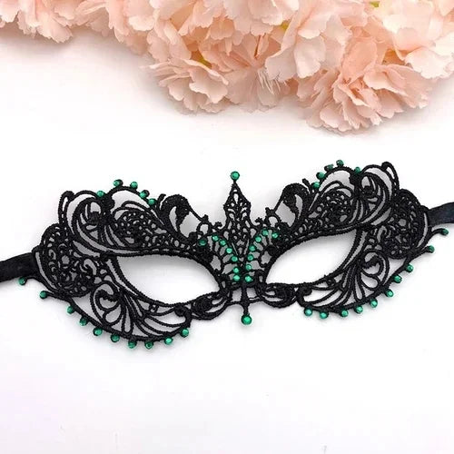 Gold Silver Lace Masquerade Eye Mask for Costume Parties