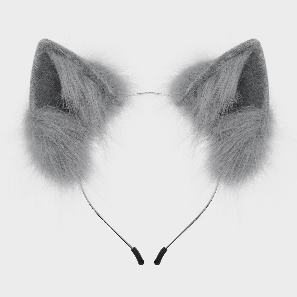 Faux Fur Cat and Fox Ear Headband for Cosplay Costumes