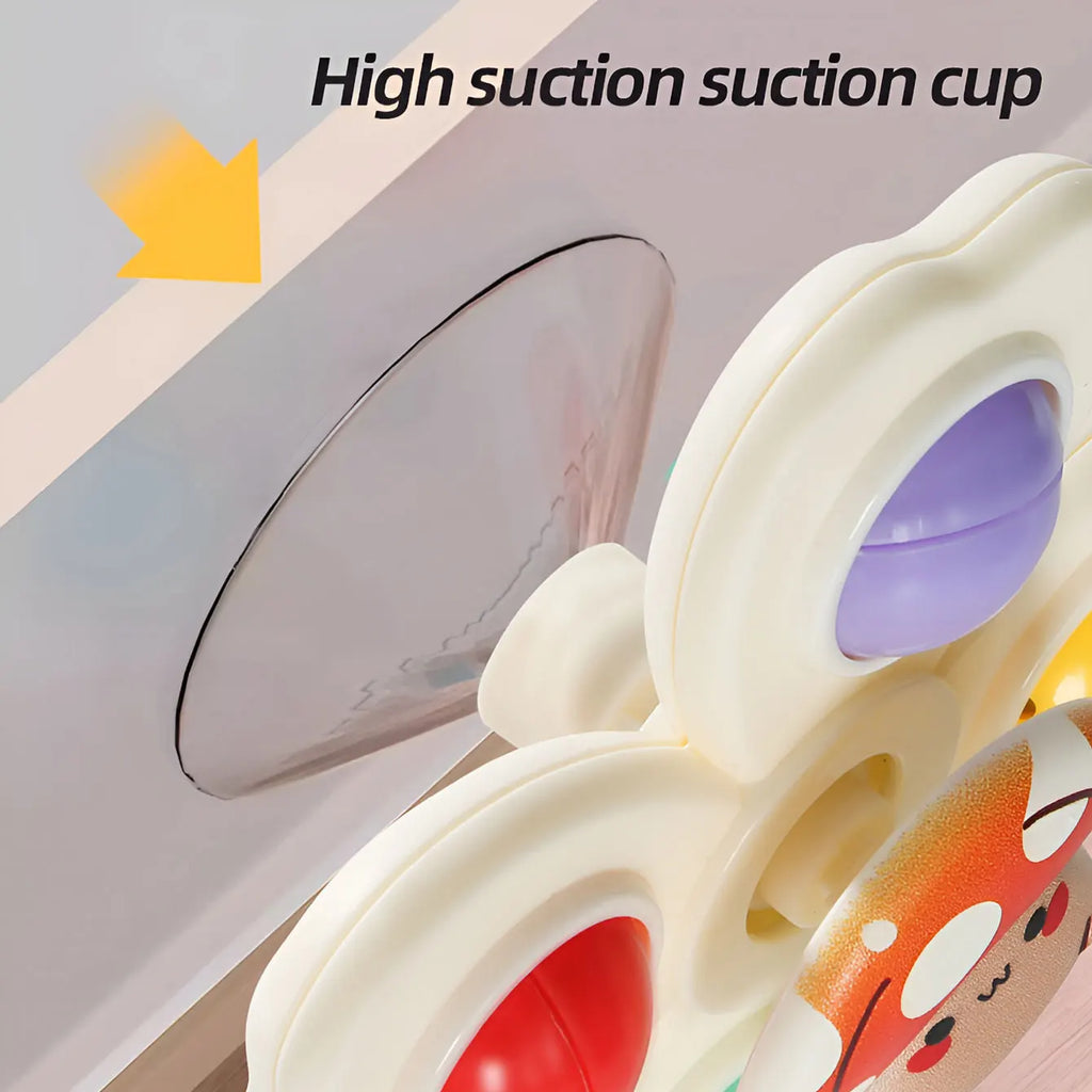 Suction Wheel Fun Rotating Toy Multi-Scene Playable Compact Portable Suction Adsorption Smooth Surface 3pcs