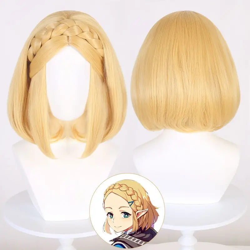Fantasy Princess Cosplay Dress with Wig & Headdress Set