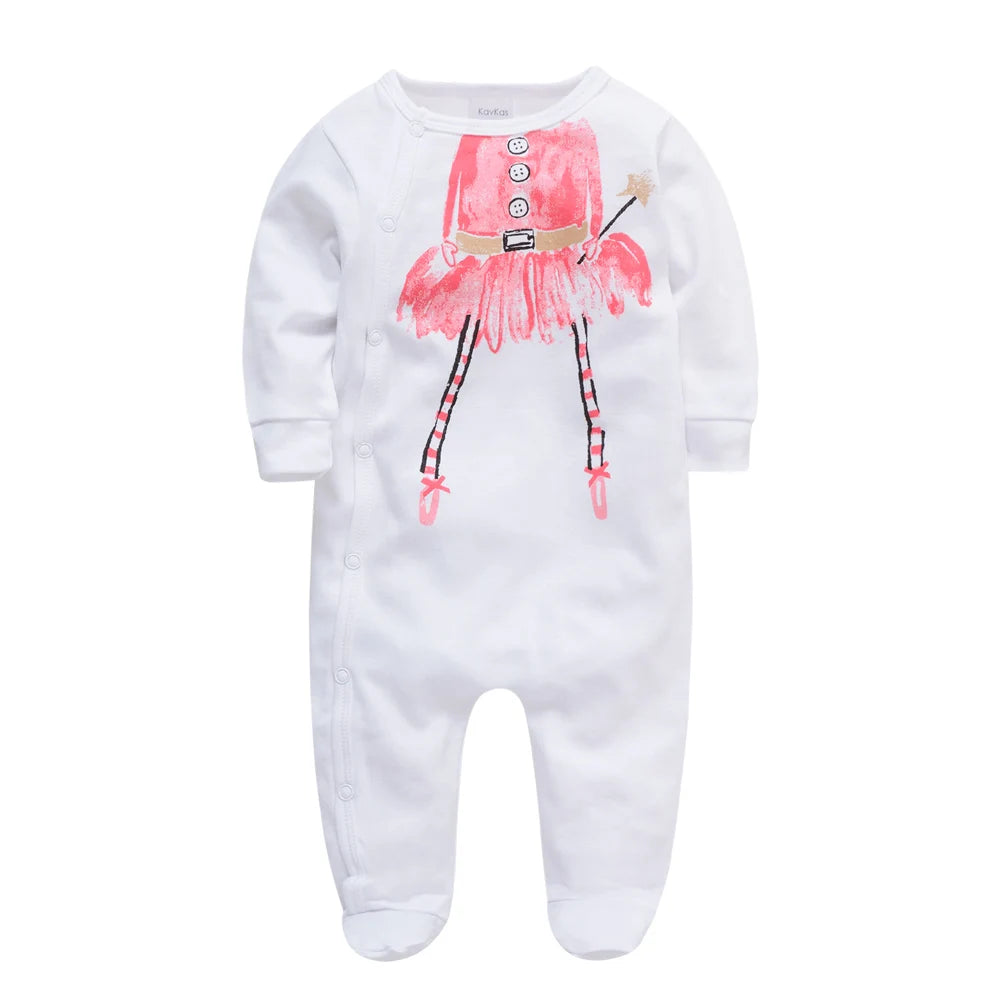 Honeyzone Barboteuse Bebe Fille Baby Costume Baby Girl Clothes White Full Sleeve Baby Jumpsuit Bebe Invierno Monos Verano Pelele