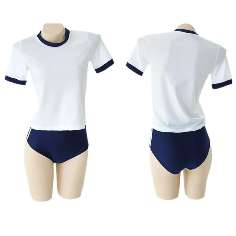Women’s School Uniform Cosplay Costume Skirt Blouse Set
