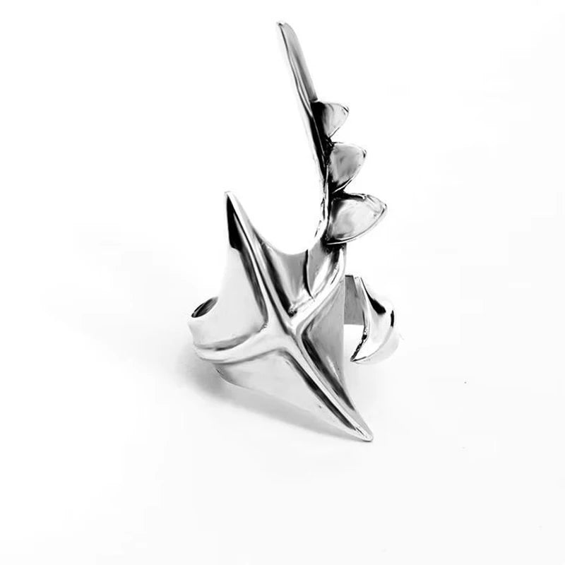 Cyberpunk Alien Inspired Irregular Open Ring Costume Accessory