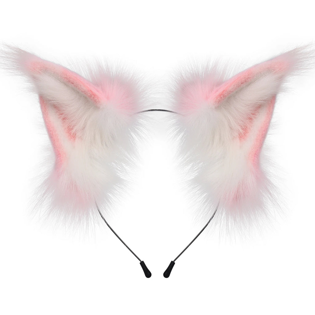 Faux Fur Fox Wolf Ear Headband Costume Accessory
