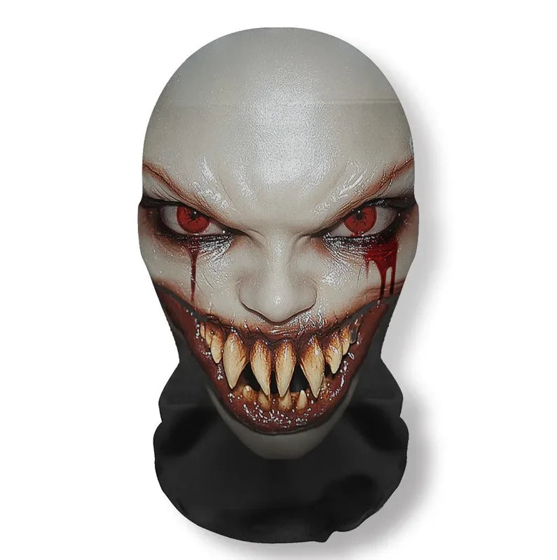 3D Ghost Skull Full Face Mask for Halloween & Cosplay