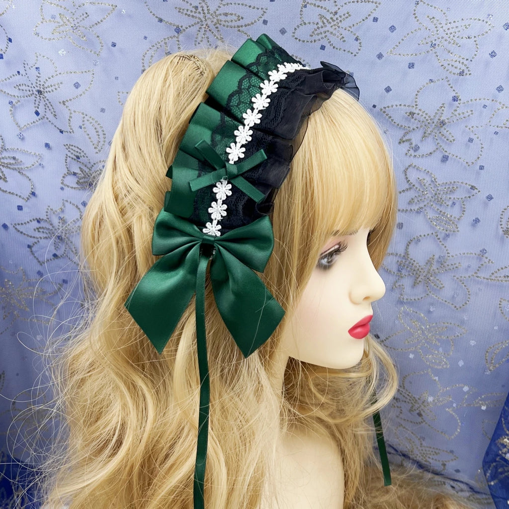 Sweet Lace Flower Maid Cosplay Headband Hair Accessory