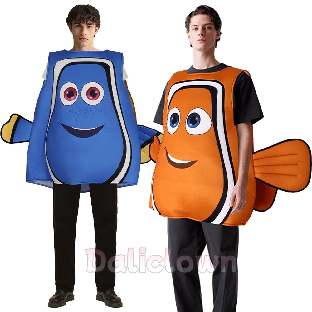Clownfish Costume Adult Funny Ocean-Themed Cosplay Outfit