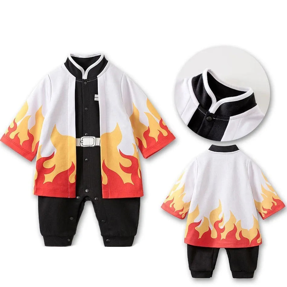 Anime Inspired Baby Cosplay Romper, 0 to 18 Months, Long Sleeve