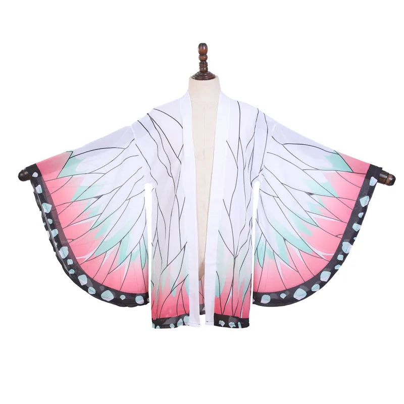Women's Butterfly-Inspired Kimono Cosplay Cardigan Robe