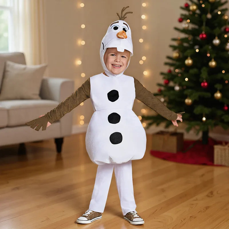 Toddler Snowman-Inspired Costume with Hat & Vest