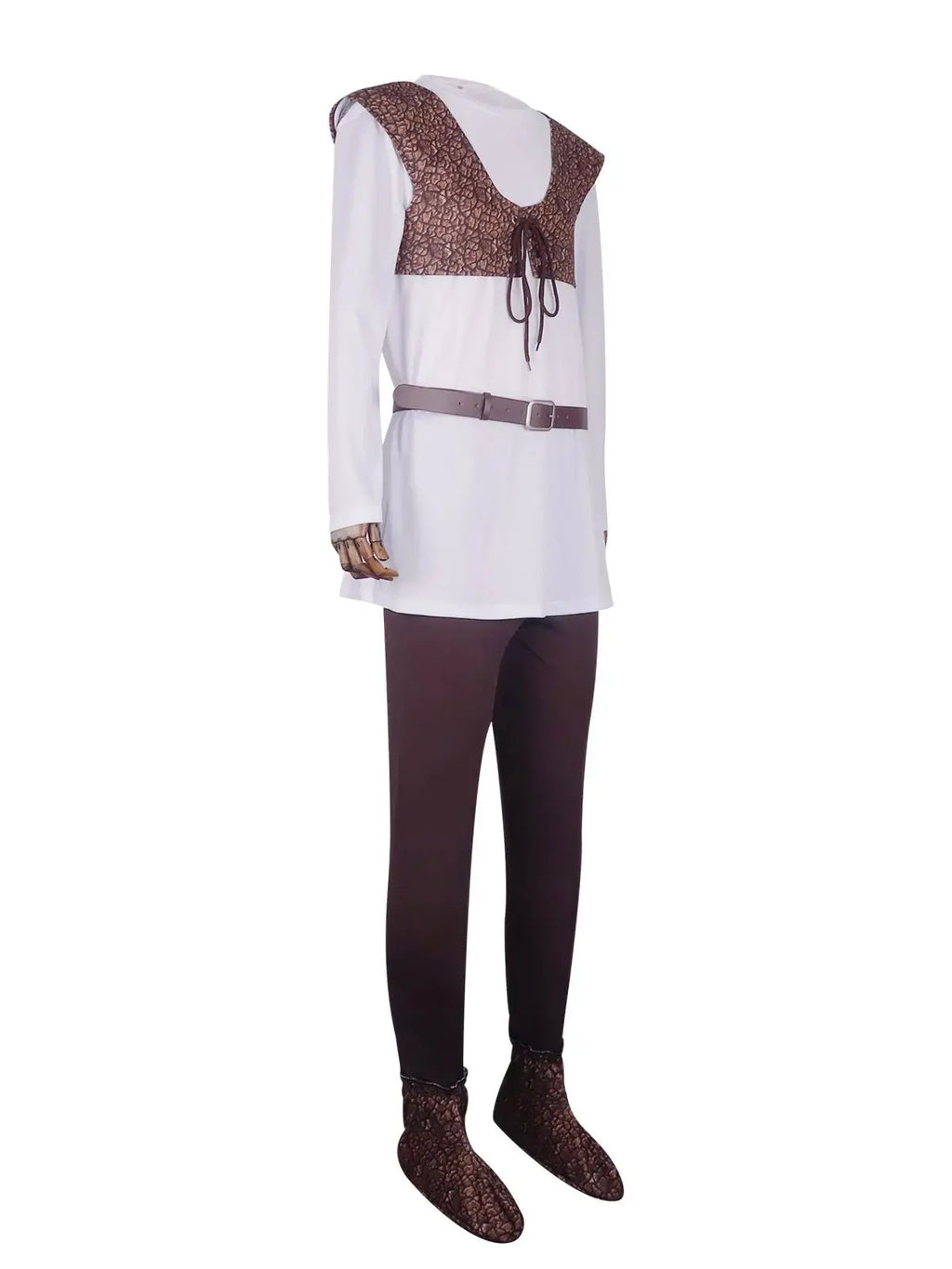 Green Ogre-Inspired Men’s Costume Shirt Vest & Pants Set