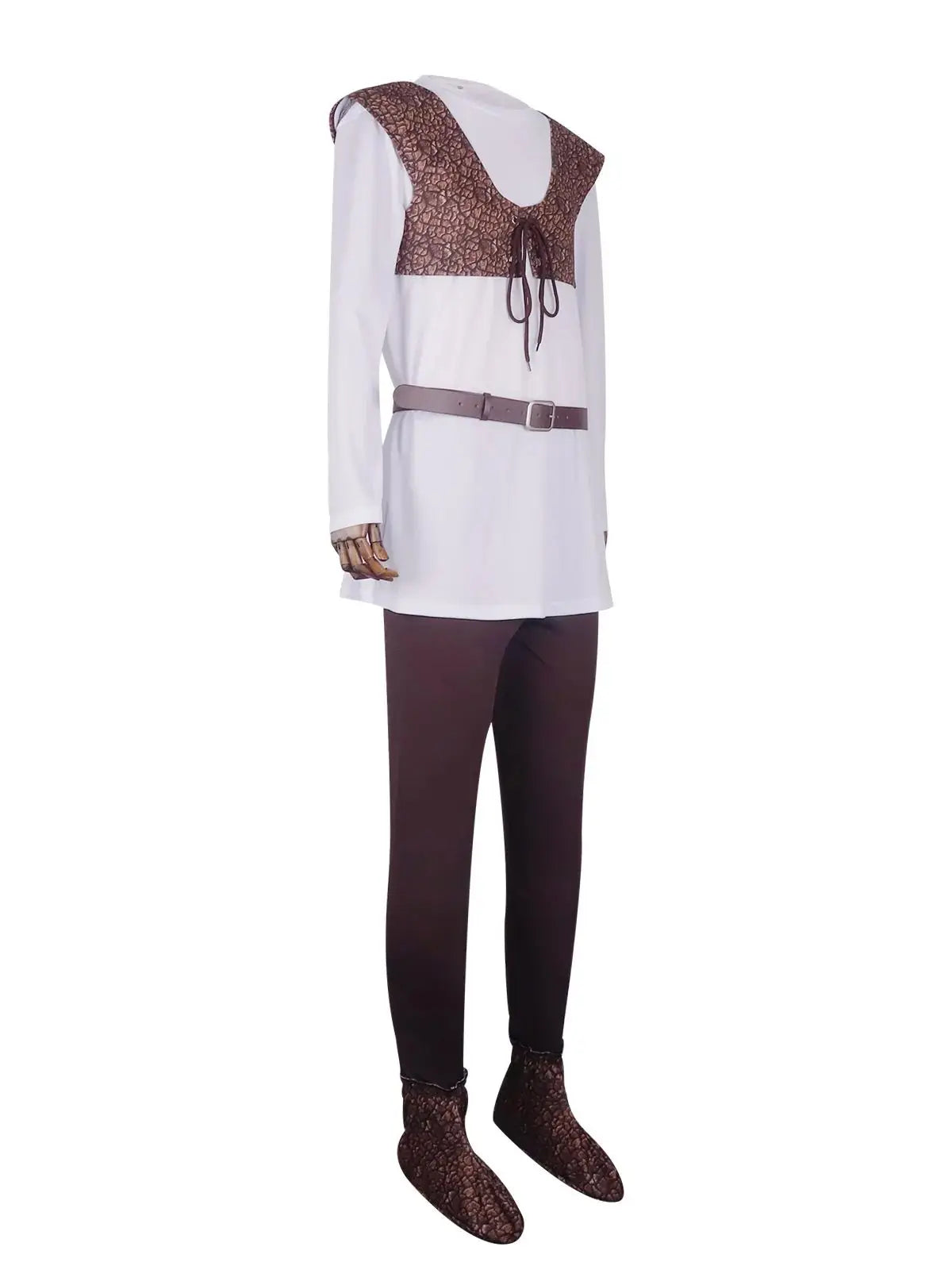 Green Ogre-Inspired Men’s Costume Shirt Vest & Pants Set