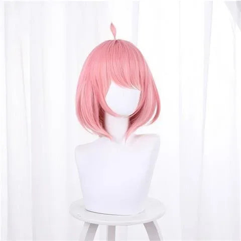 Anime-Inspired Black Dress Cosplay Costume with Pink Wig