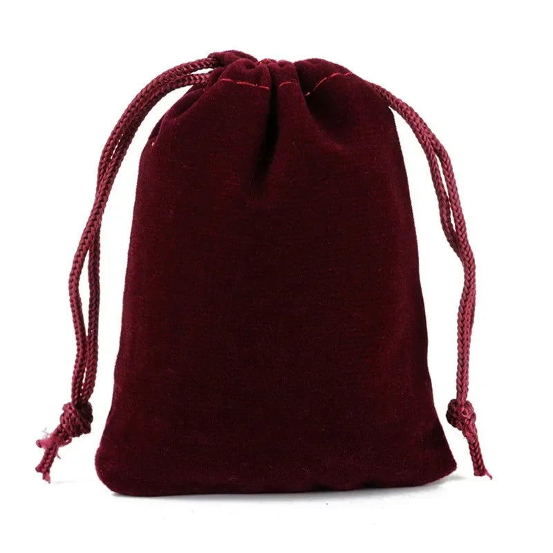 10/5/2PCS Velvet Drawstring Bags Satin Gift Bags Velvet Cloth Jewelry Pouches Wedding Favor Drawstring Bag Christmas Bag 5-5CM