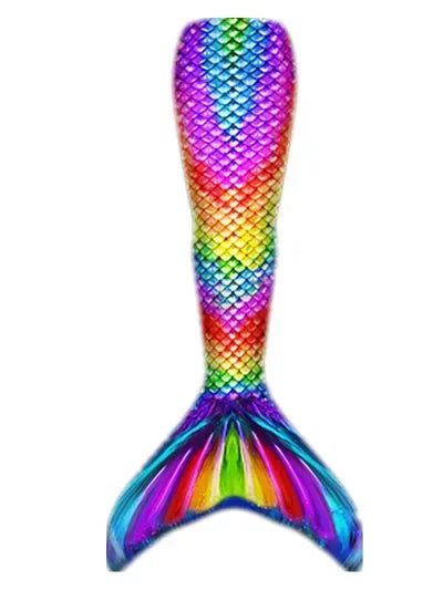 Mermaid Tail Costume Swimsuit with Monofin for Kids & Adults