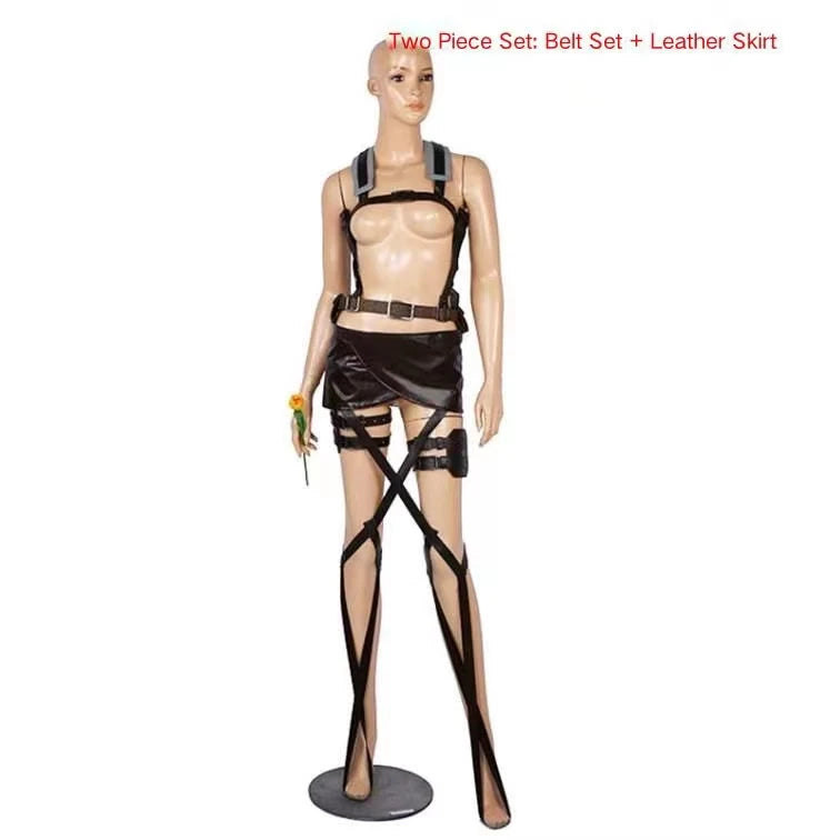 Recon Corps Inspired Cosplay Jacket Skirt Belt Set