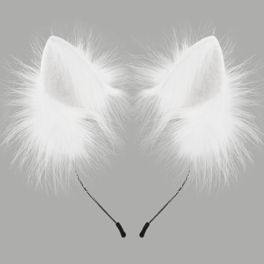 Faux Fur Cat and Fox Ear Headband for Cosplay Costumes
