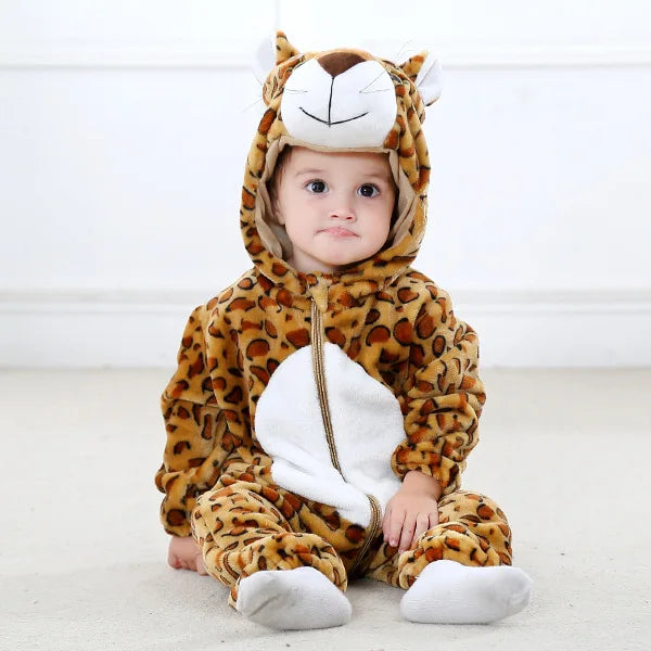 Baby Dinosaur Hooded Romper Costume for Halloween & Winter
