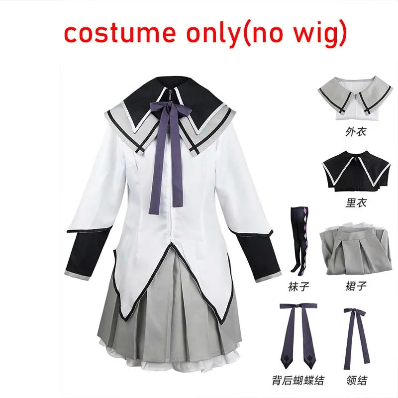Anime-Inspired Fighting Uniform Cosplay Costume with Stockings