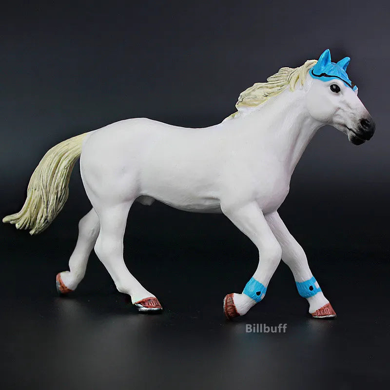DIY Horse Race Model Horseman Farm Animal Figurines Action & Toy Figures ABS Emulation Toys for Children Christmas Birthday Gift