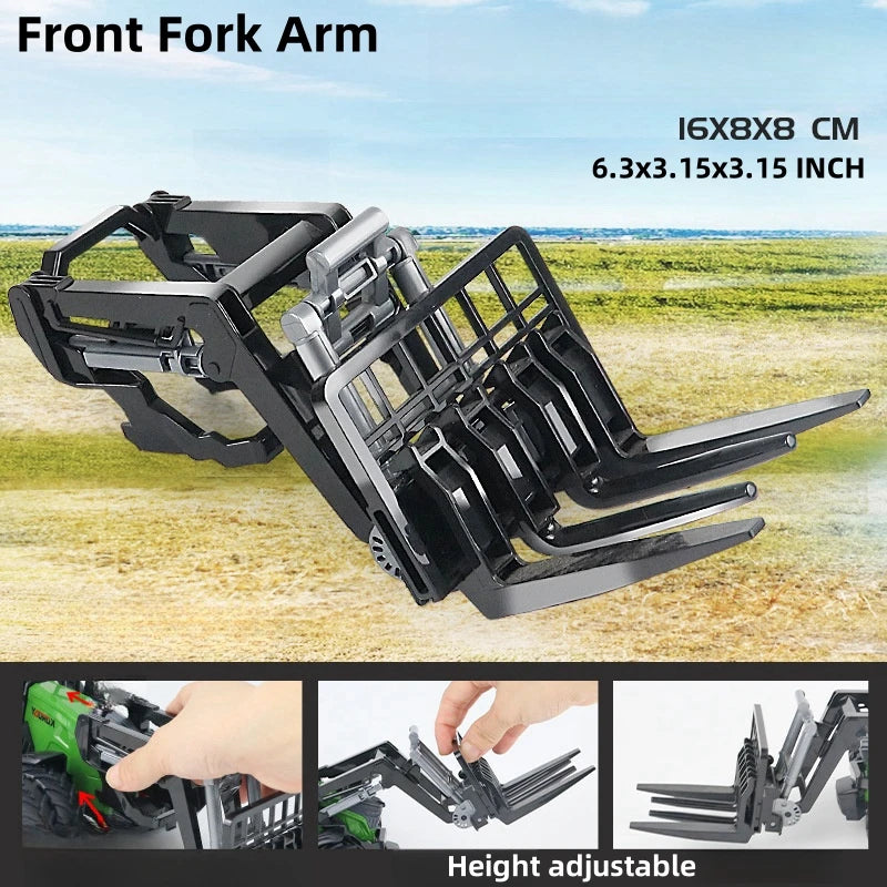 Large Scale Tractor Toys DIY Farmer Car Playset Toy Transport Trailer Engineering Birthday Gifts