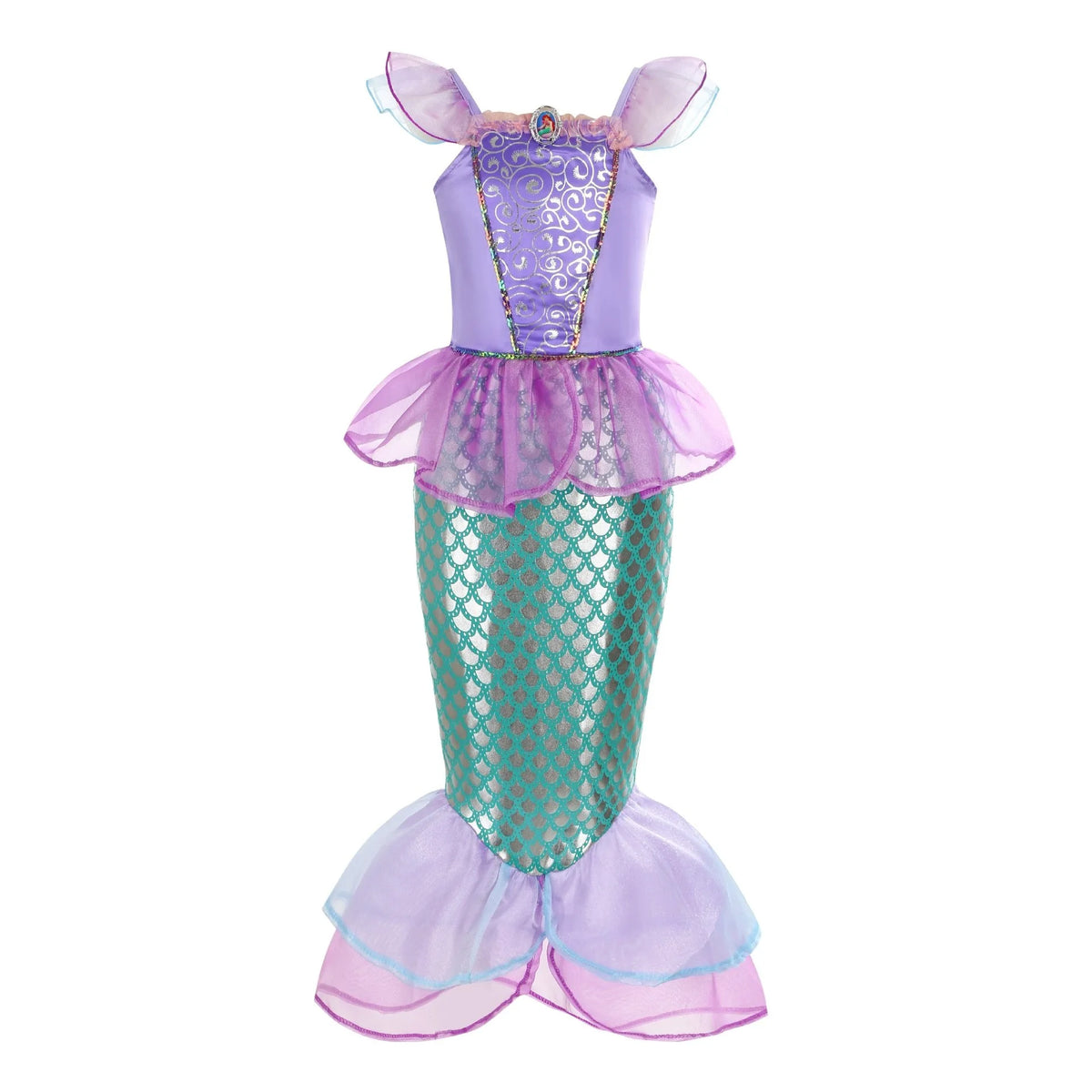2026 Halloween Kid Purple Mermaid Dress Princess Perform Clothes Baby Girl Birthday Party Christmas Cosplay Dress Suit for Girls