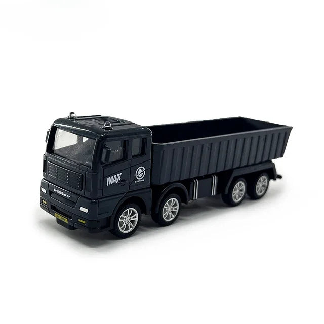 Simulation Transporter Container Truck Freight Vehicle Children Kids Pull Back Car Model Educational Toys for Boy Game Gift