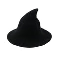 Vintage Halloween Witch Hat Folding Wool Costume Accessory
