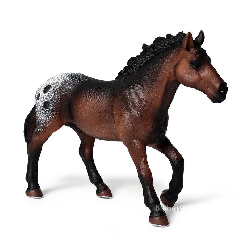 DIY Horse Race Model Horseman Farm Animal Figurines Action & Toy Figures ABS Emulation Toys for Children Christmas Birthday Gift