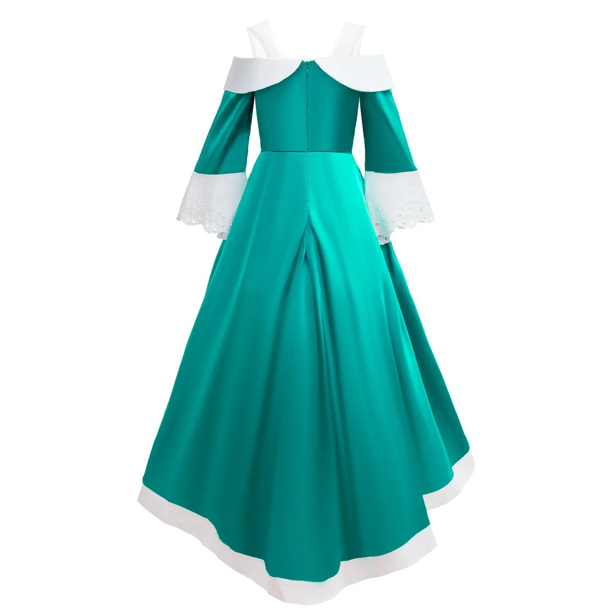 Girls Blue Galaxy Princess Long Dress Halloween Costume