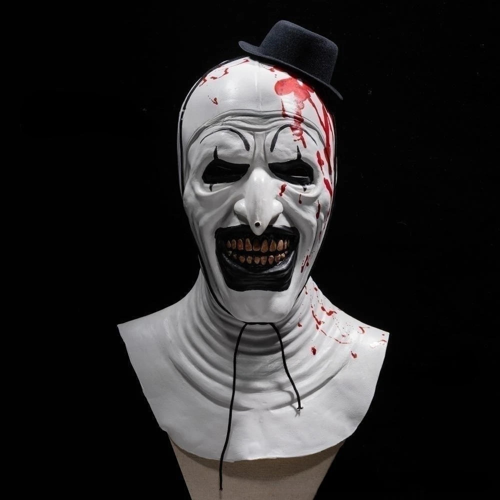 Horror Clown Jumpsuit Costume with Mask for Adults