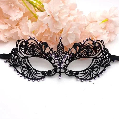 Gold Silver Lace Masquerade Eye Mask for Costume Parties