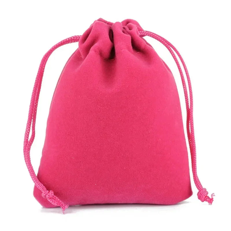 10/5/2PCS Velvet Drawstring Bags Satin Gift Bags Velvet Cloth Jewelry Pouches Wedding Favor Drawstring Bag Christmas Bag 5-5CM
