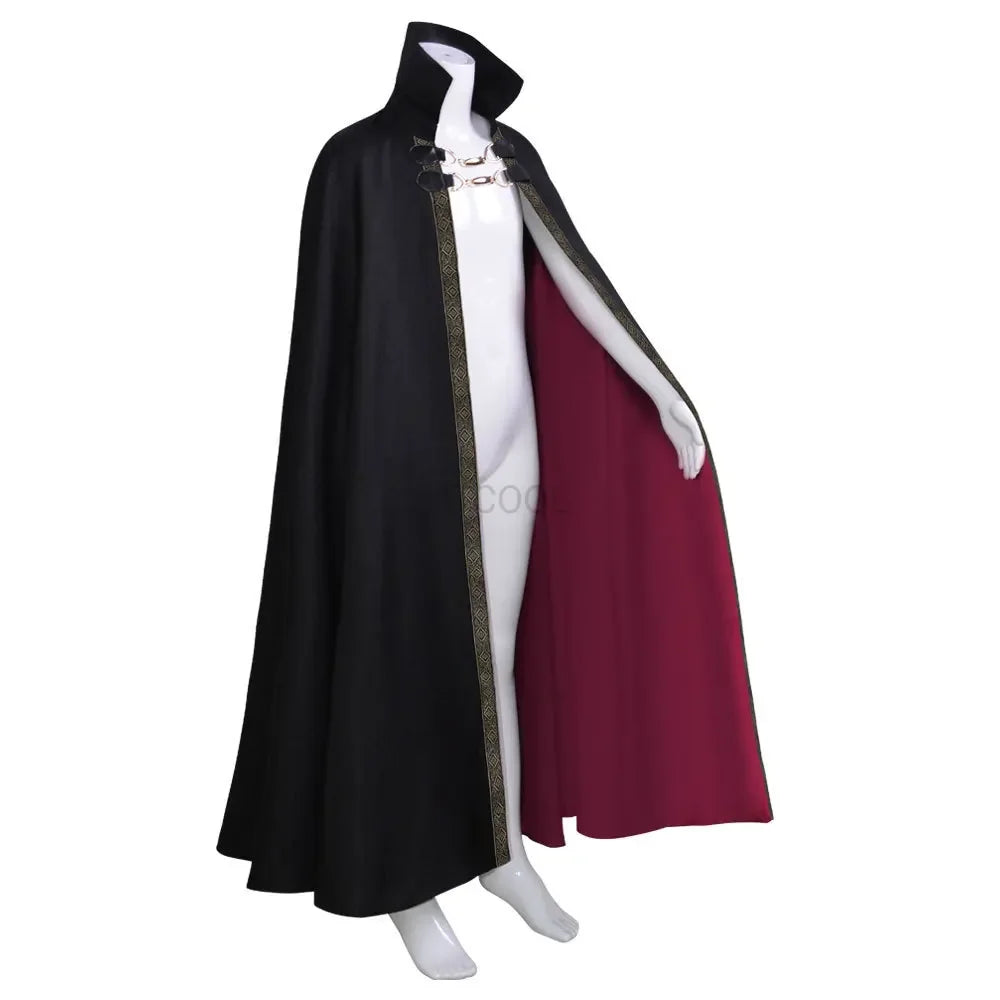 Adult Gothic Vampire Halloween Cape with Metal Chain