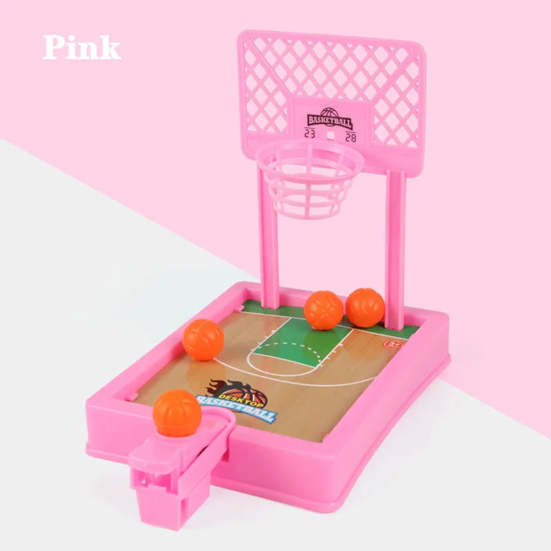 Mini Desktop Board Game Basketball Hoop Finger Shooting Machine Party Table Interactive Sport 2 Players Games Ball Toys For Kids