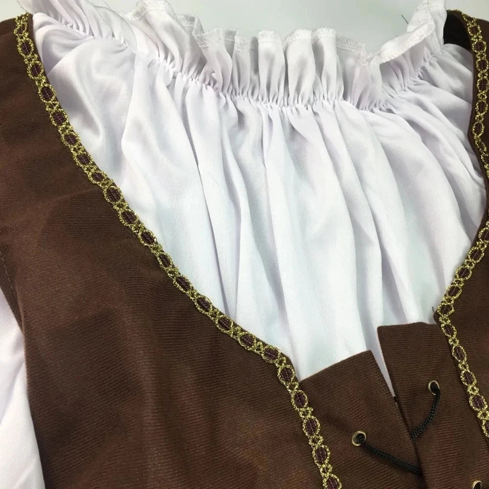 Adult Pirate Captain Costume Set for Halloween & Carnival