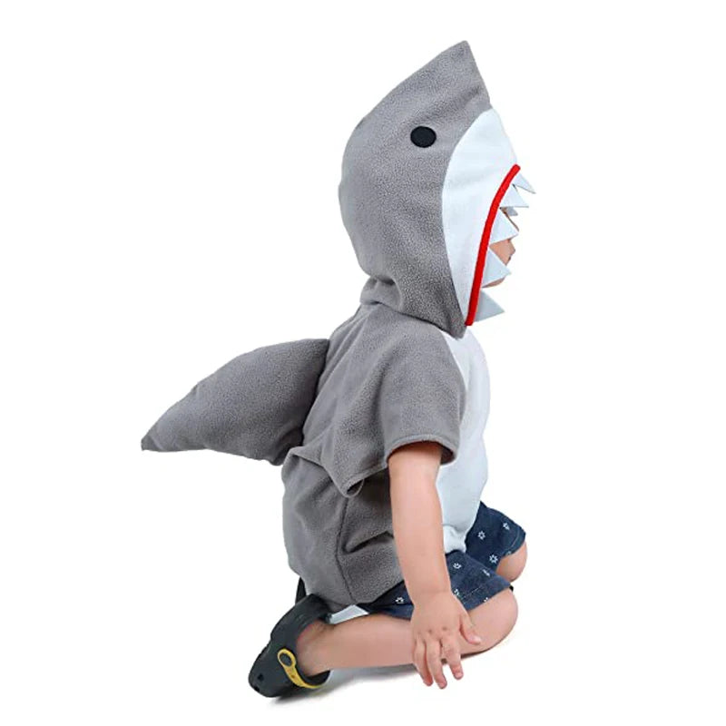 Blue Shark Costume For Babies Halloween Costume For Kids Multicolor Shark Hoodie For Toddler 2022 New Cosplay Purim Carnival
