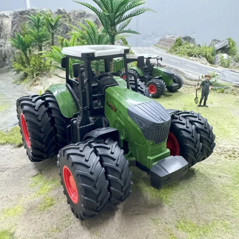 Large Scale Tractor Toys DIY Farmer Car Playset Toy Transport Trailer Engineering Birthday Gifts