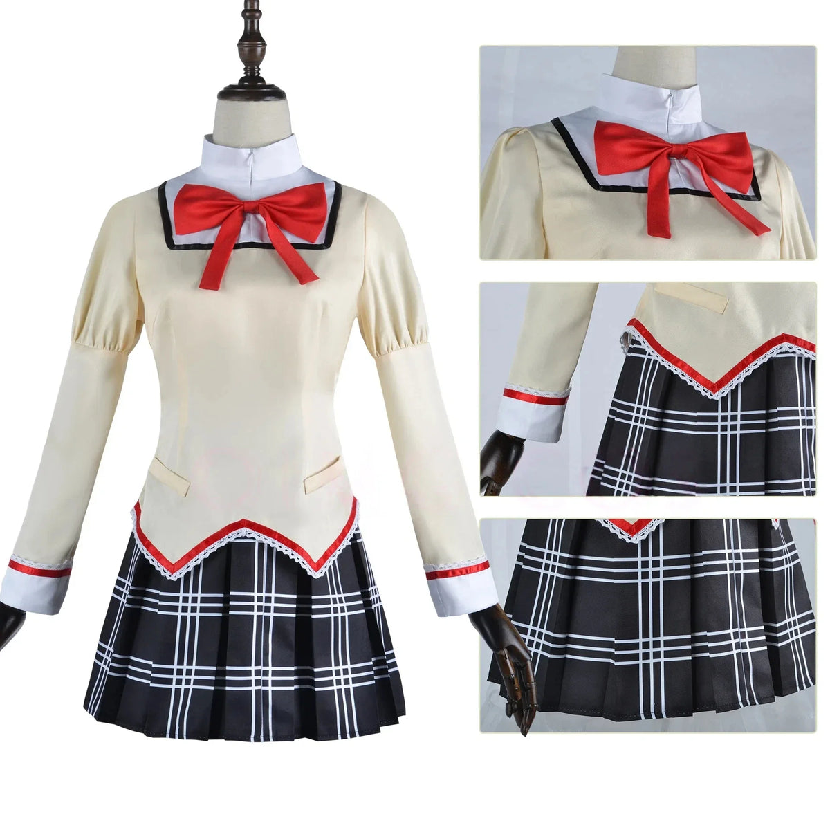 Women's Anime-Inspired School Uniform Cosplay Costume