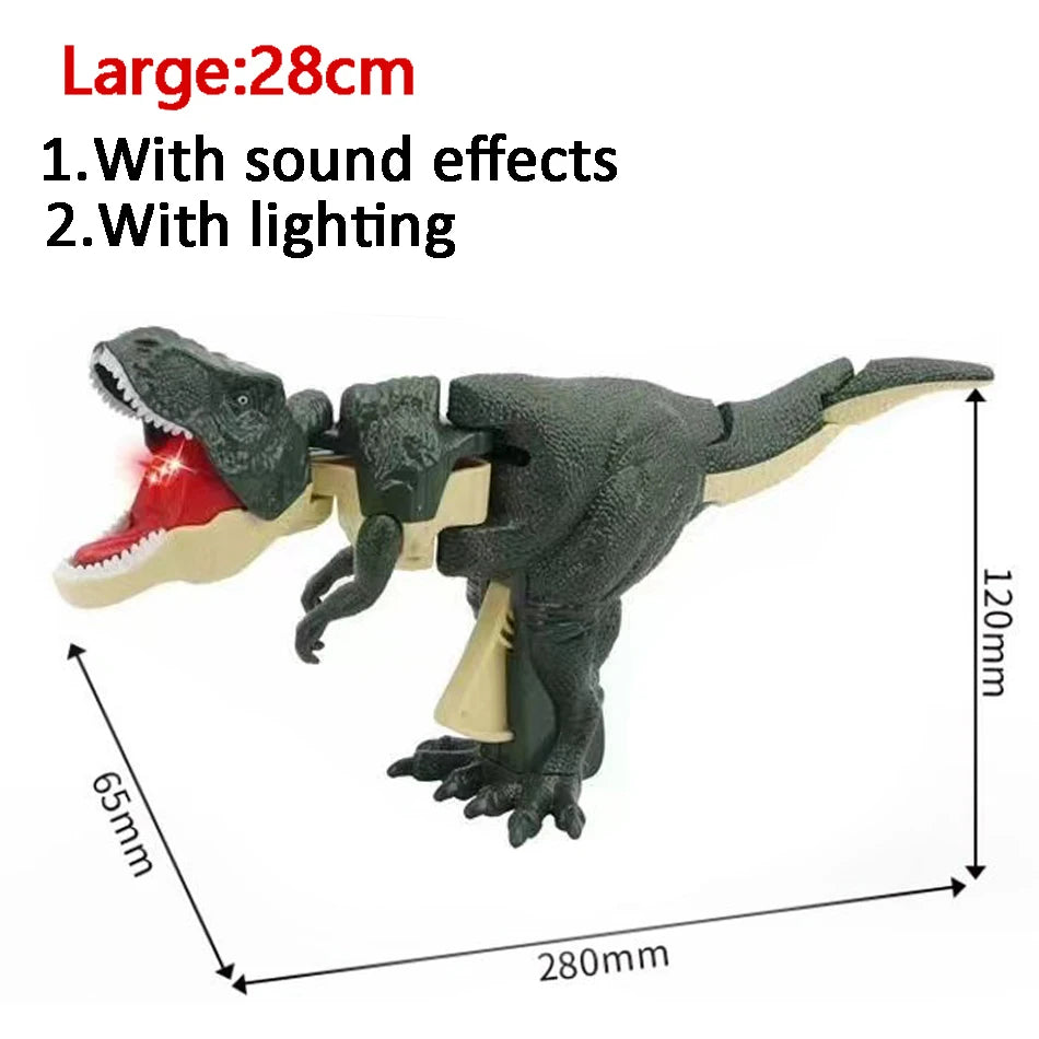 Swing Zazaza Dinosaur Toy Dinosaurs Gun Decompression Roaring  Toys for Boys Fidget Toys Creative Telescopic Gifts for Kids