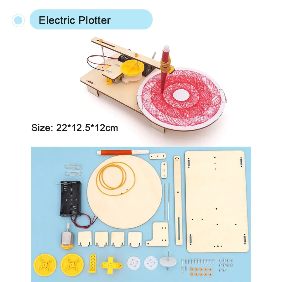 DIY Science Kit Educational STEM Kits Car Dinosaur Model Technologia Experimental Tool Wood Puzzle Games School Supply