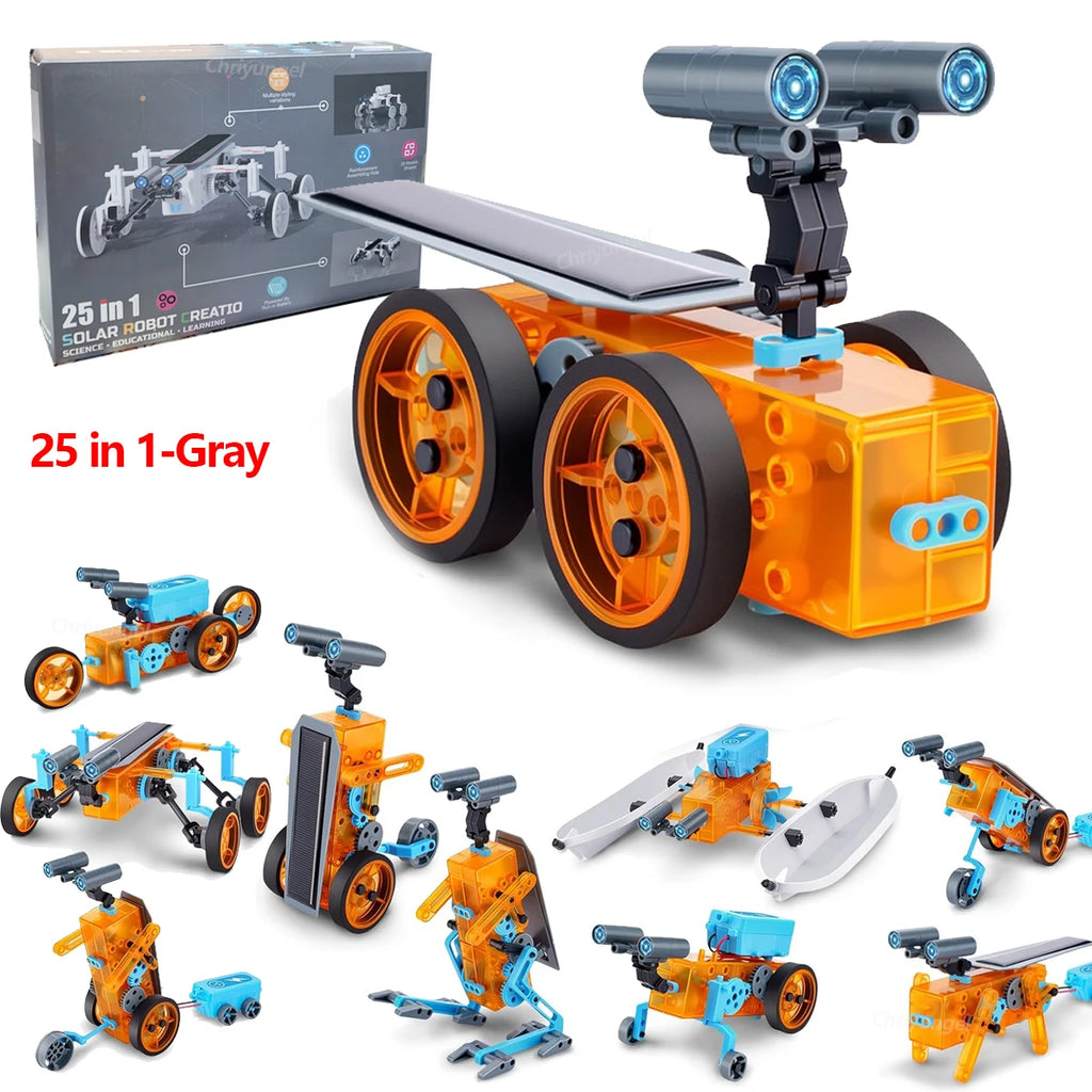 Newest 13 in 1 Solar Robot Kit  STEM Educational Toy DIY Science Experiment Technological Gadgets Electric Solar Robots for Kids