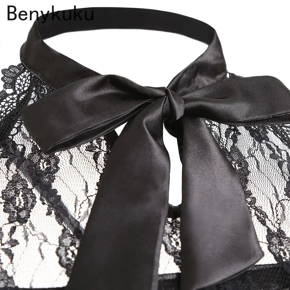Victorian Gothic Punk Vintage Halter Dresses 2026 Women Black Sleeveless Cross Back Retro Lace Panel Corset Swing Party Dress