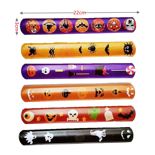 20/50Pcs Halloween Christmas Pattern Wristband Decoration Toys Kids Birthday Party Gifts Pinata Filler New Year's Party Favors