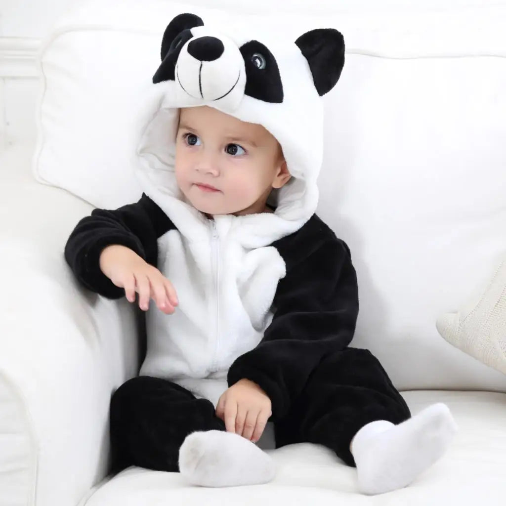 Baby Dinosaur Hooded Romper Costume for Halloween & Winter