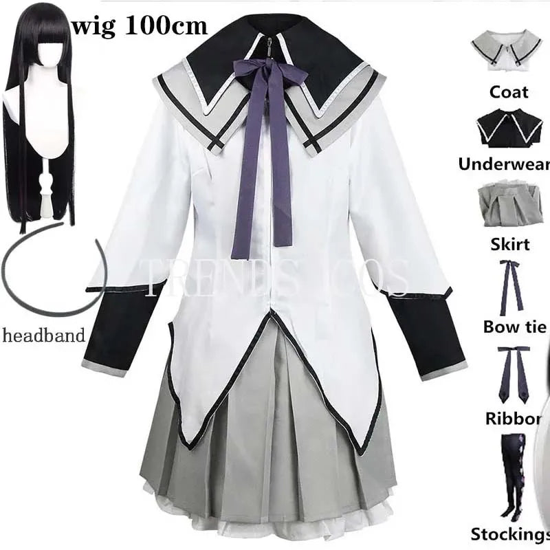 Anime-Inspired Fighting Uniform Cosplay Costume with Stockings