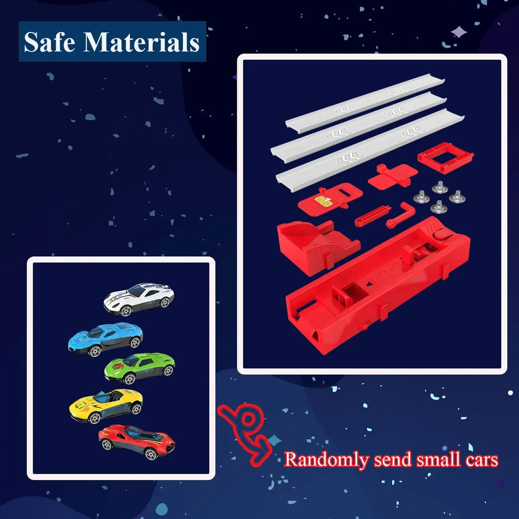Competitive Racing Track Toy Vehicle with Alloy Car Kids Play Game for Children Educational Gift